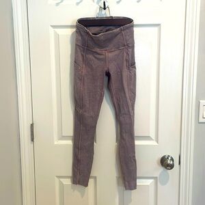 Lululemon Fast and Free Tight Il Womens Size 4 Ice Dye Leggings W5CTRS Purple